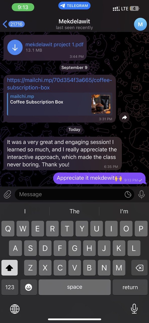 Mekdelawit Testimonial